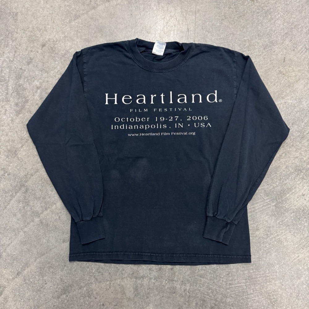 Vintage Heartland Film Festival Indianapolis Long Sleeve Shirt Men's Medium